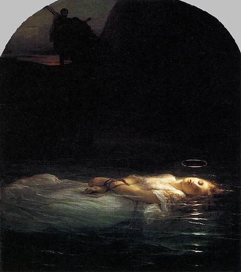 Eugene Delacroix A Christian Martyr Drowned in the Tiber During the Reign of Diocletian